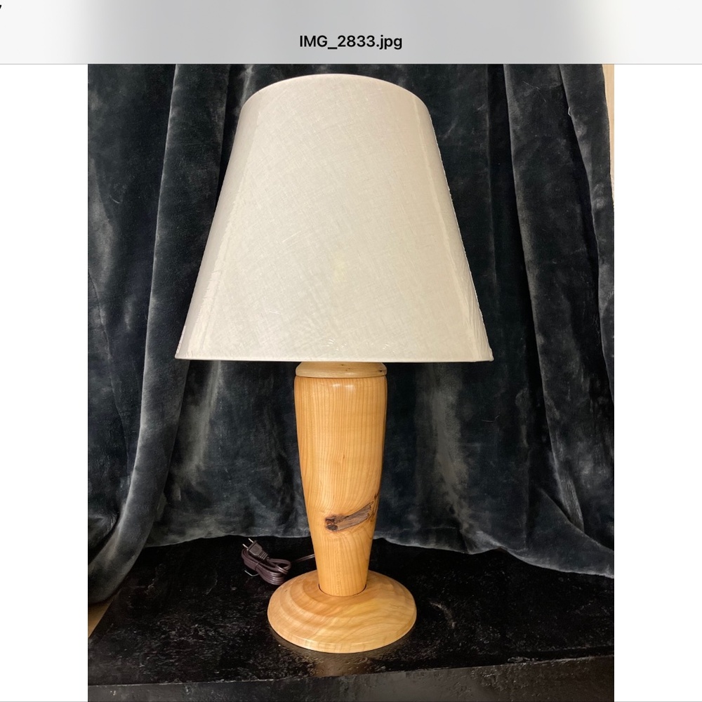 Lamps-Berkshire Hand Turned 200+ Year Old Wood